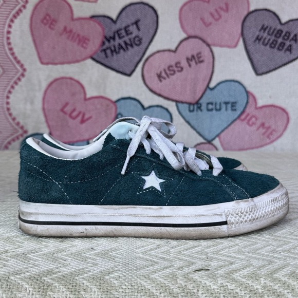 Size 8 - Converse One Star Pro‎ Low Midnight Turquoise - A03218C - Picture 2 of 10